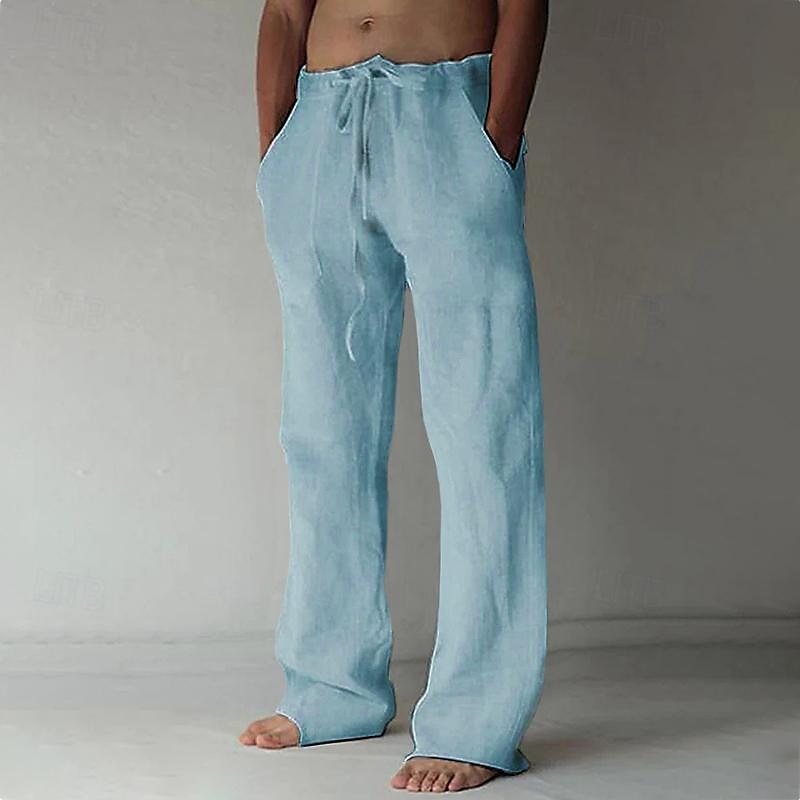 Relaxte Fit Leren Broek voor Heren