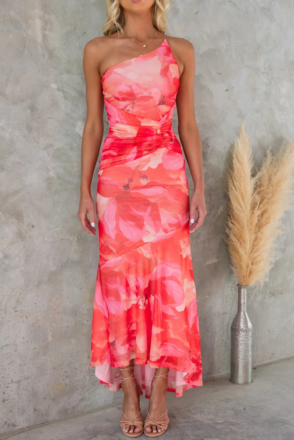 Stijlvolle Bloemen Maxi Jurk