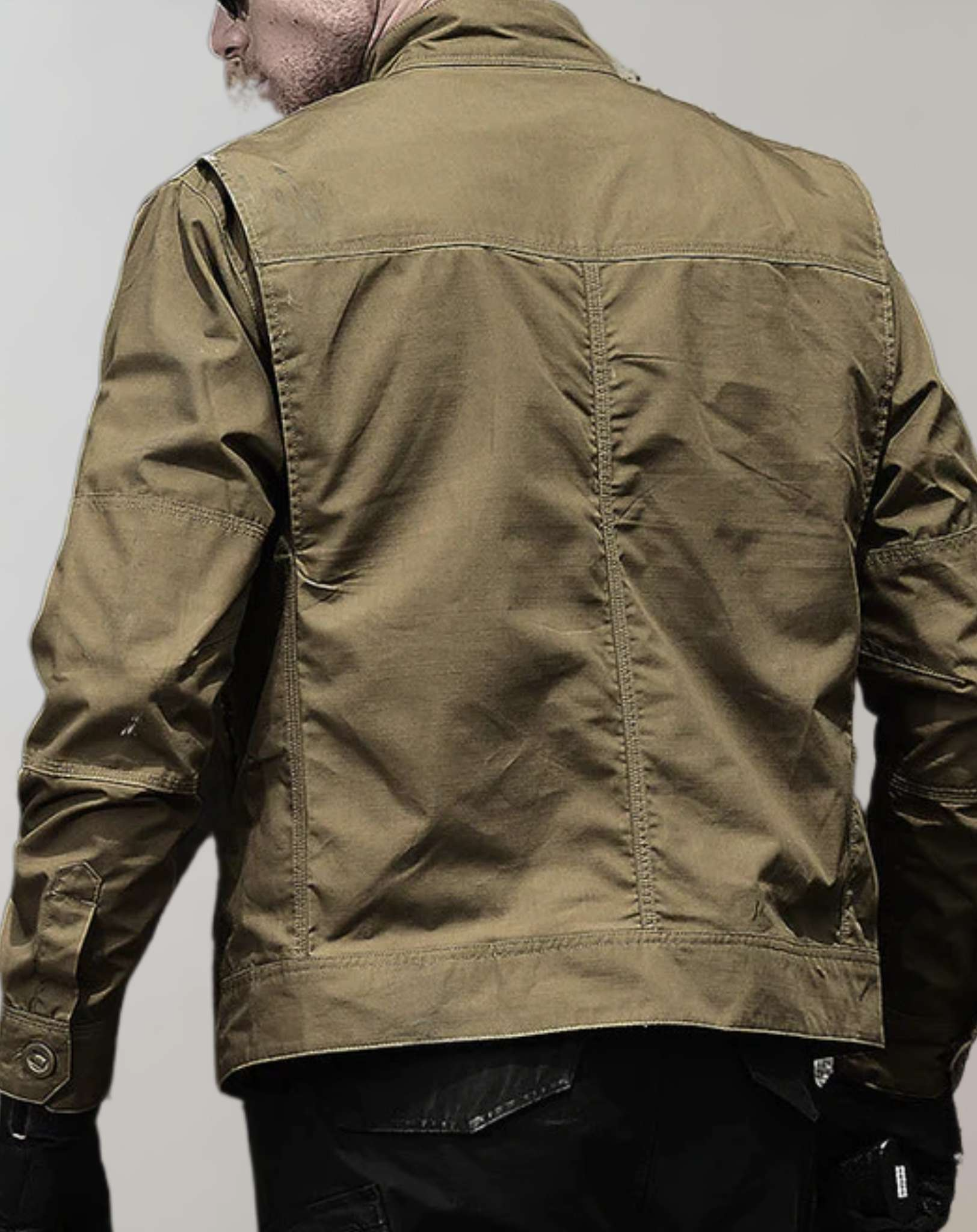 Heren Jack – Regular Fit – Katoenmix – Opstaande Kraag – Ritszakken – Ritssluiting