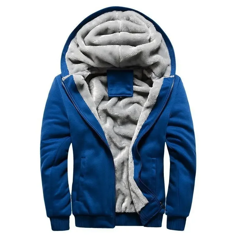 Heren Hoodie – Gevoerd met Zachte Fleece – Ritssluiting – Ribboorden – Warme Capuchon