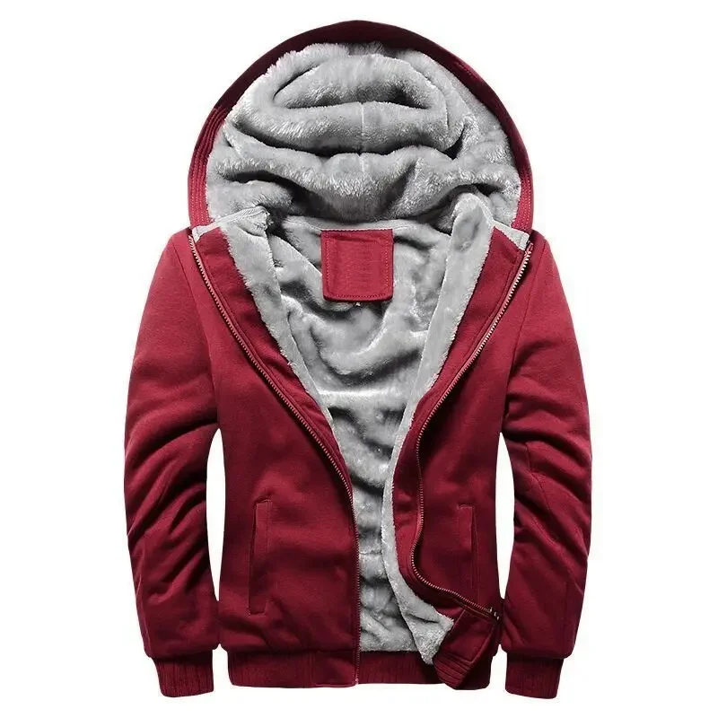 Heren Hoodie – Gevoerd met Zachte Fleece – Ritssluiting – Ribboorden – Warme Capuchon