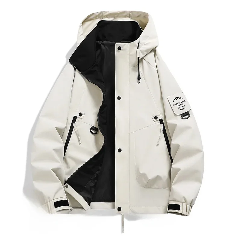 Heren Windbreaker – Technisch Design – Capuchon – Meerdere Zakken – Verstelbare Manchetten