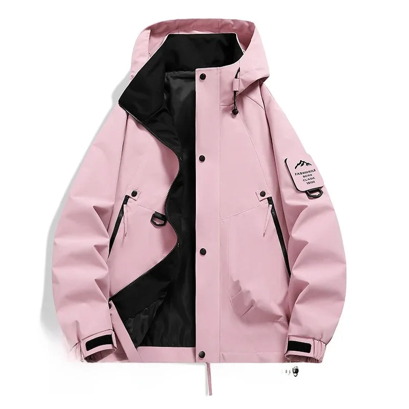 Heren Windbreaker – Technisch Design – Capuchon – Meerdere Zakken – Verstelbare Manchetten