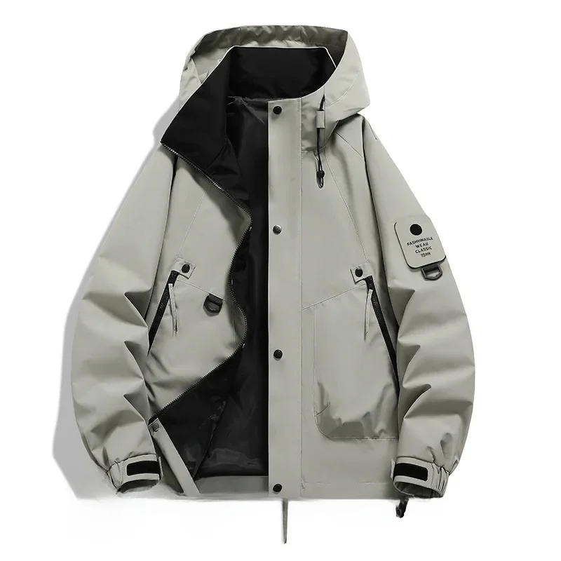 Heren Windbreaker – Technisch Design – Capuchon – Meerdere Zakken – Verstelbare Manchetten