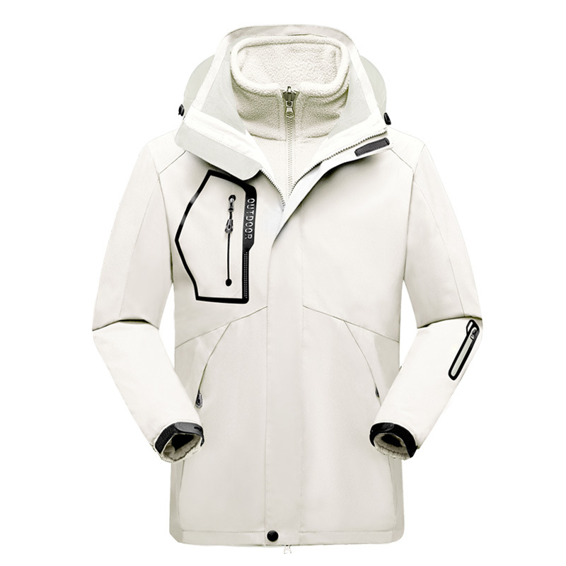 Dames Outdoor Jas – 2-in-1 Design – Afneembare Fleece Voering – Waterafstotend – Verstelbare Manchetten