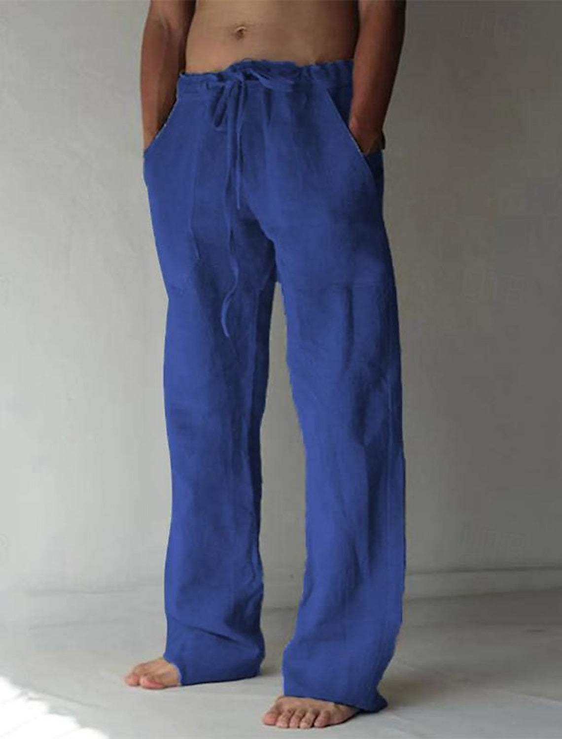 Relaxte Fit Leren Broek voor Heren