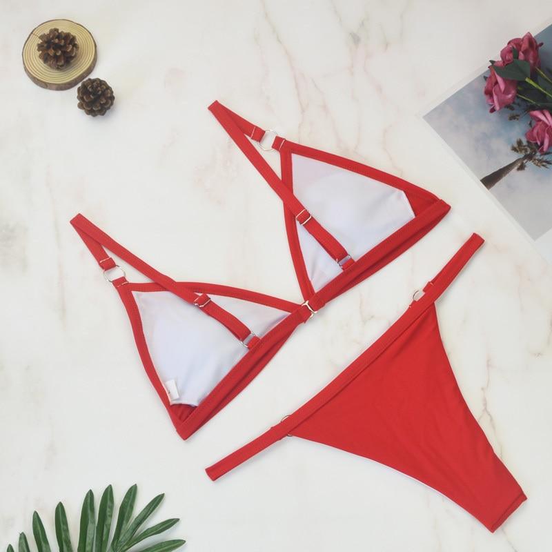 Stijlvolle Triangel Bikini Set voor Dames