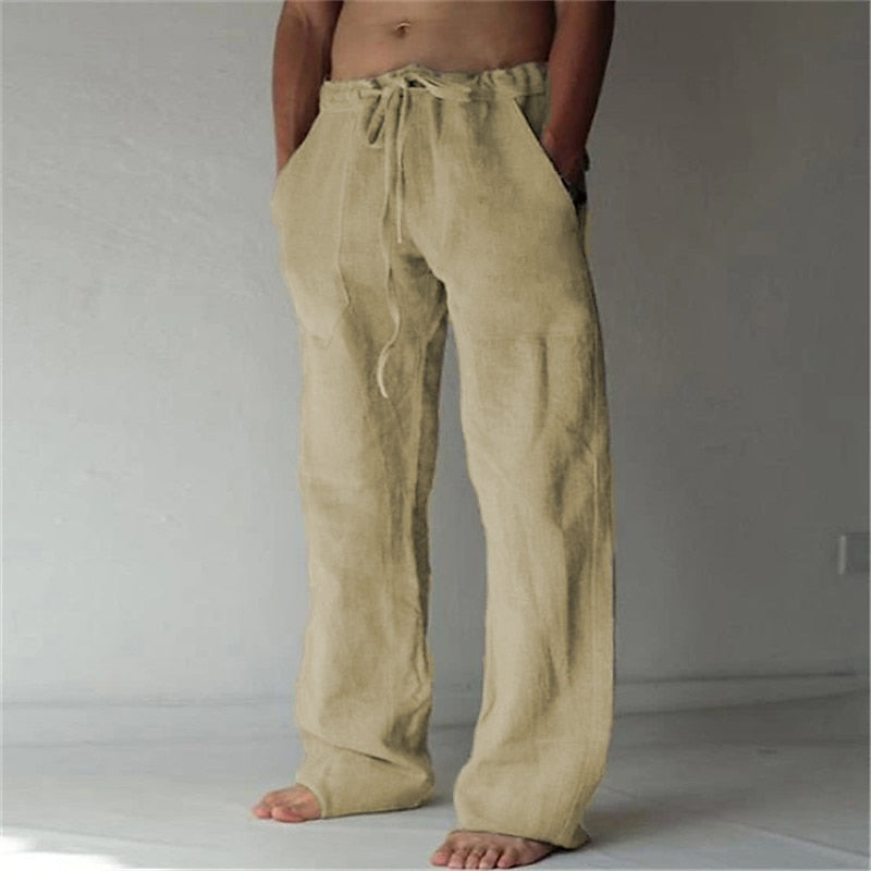 Relaxte Fit Leren Broek voor Heren