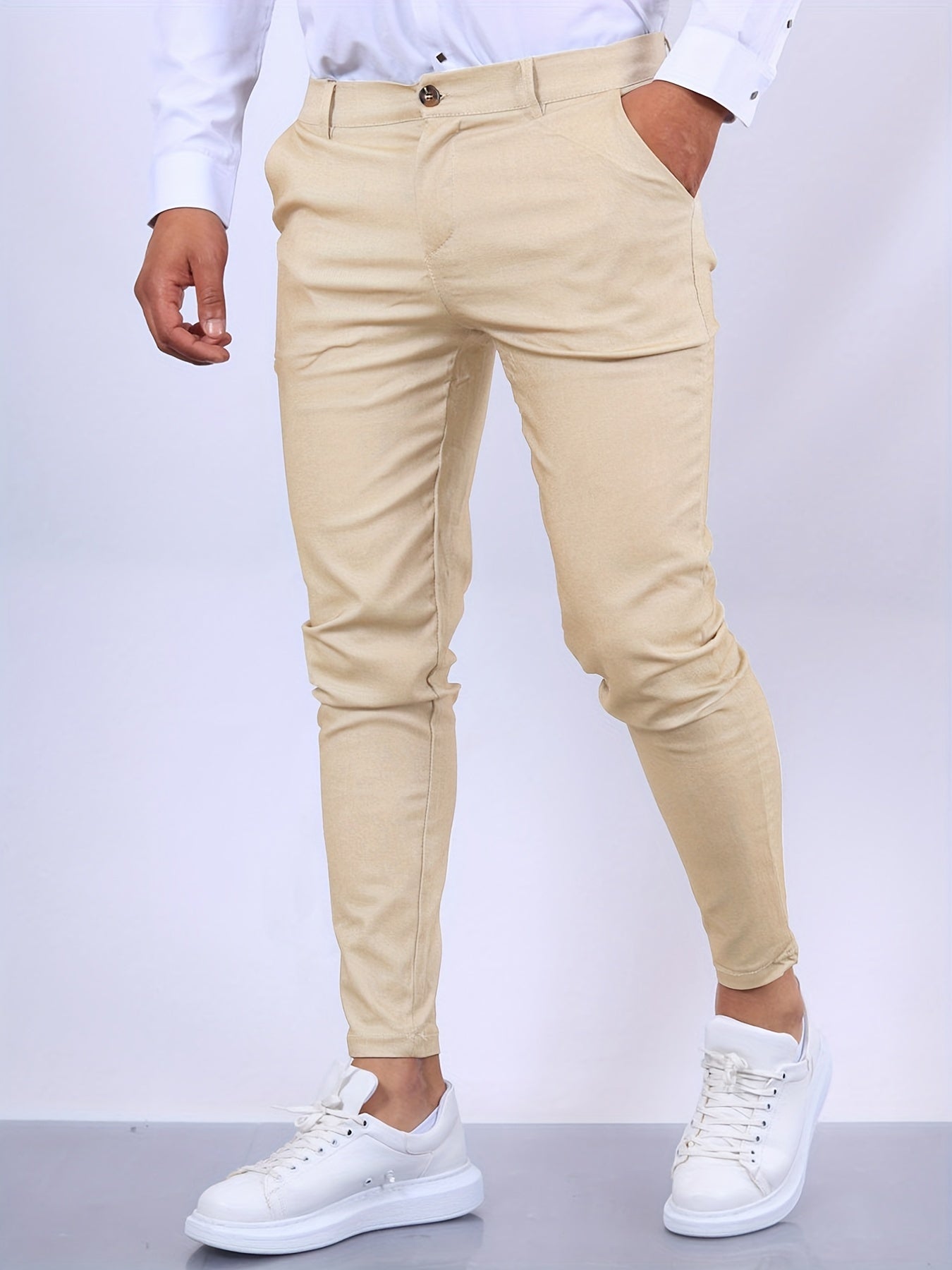 Elegante Heren Slim Fit Broek