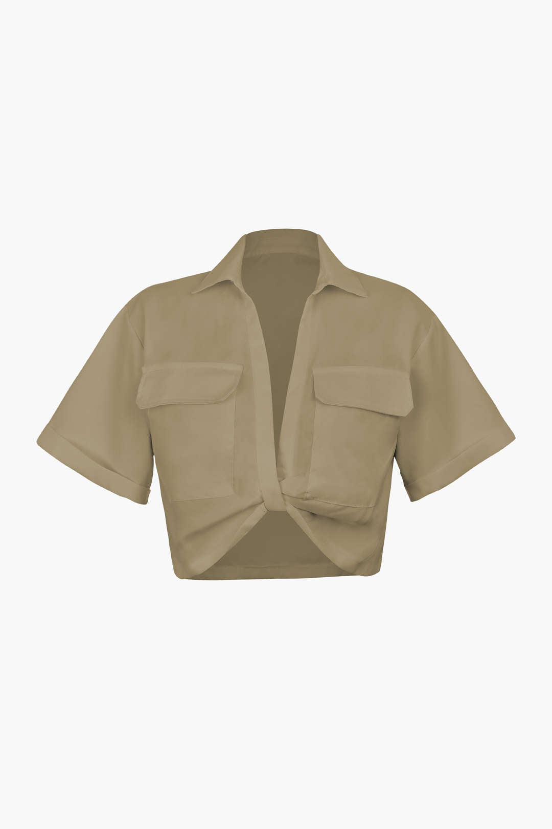 Basic Shirt Met Flapzak En Draaizoom