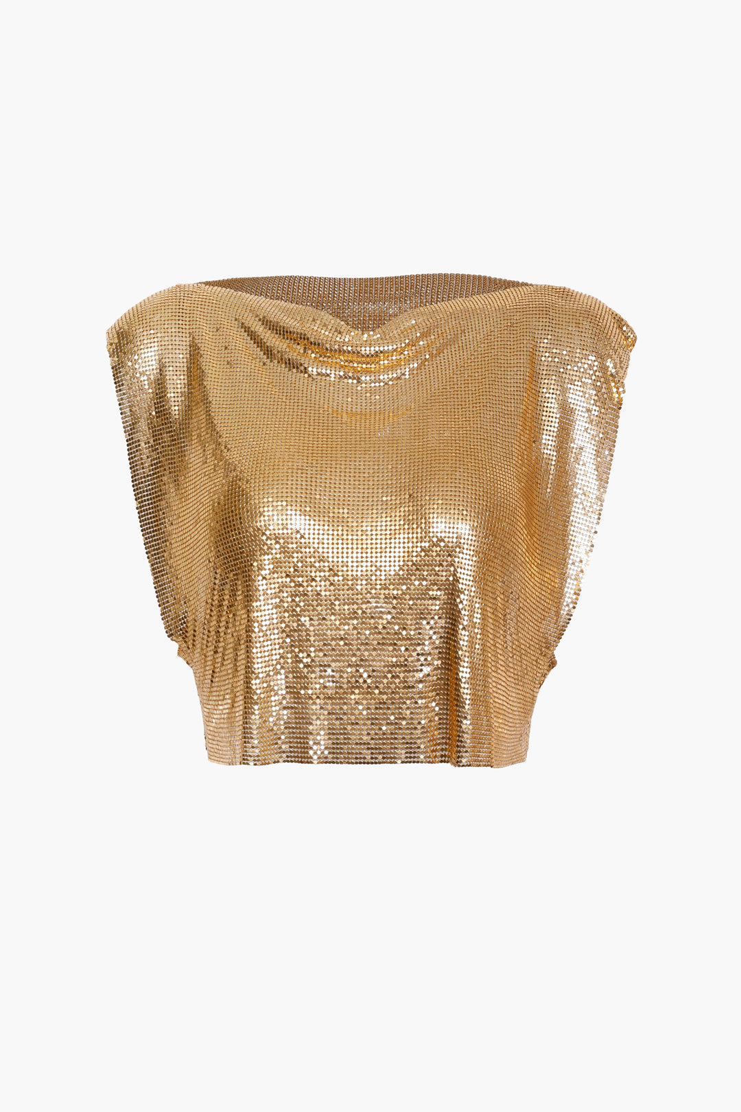 Glinsterende Metallic Tanktop