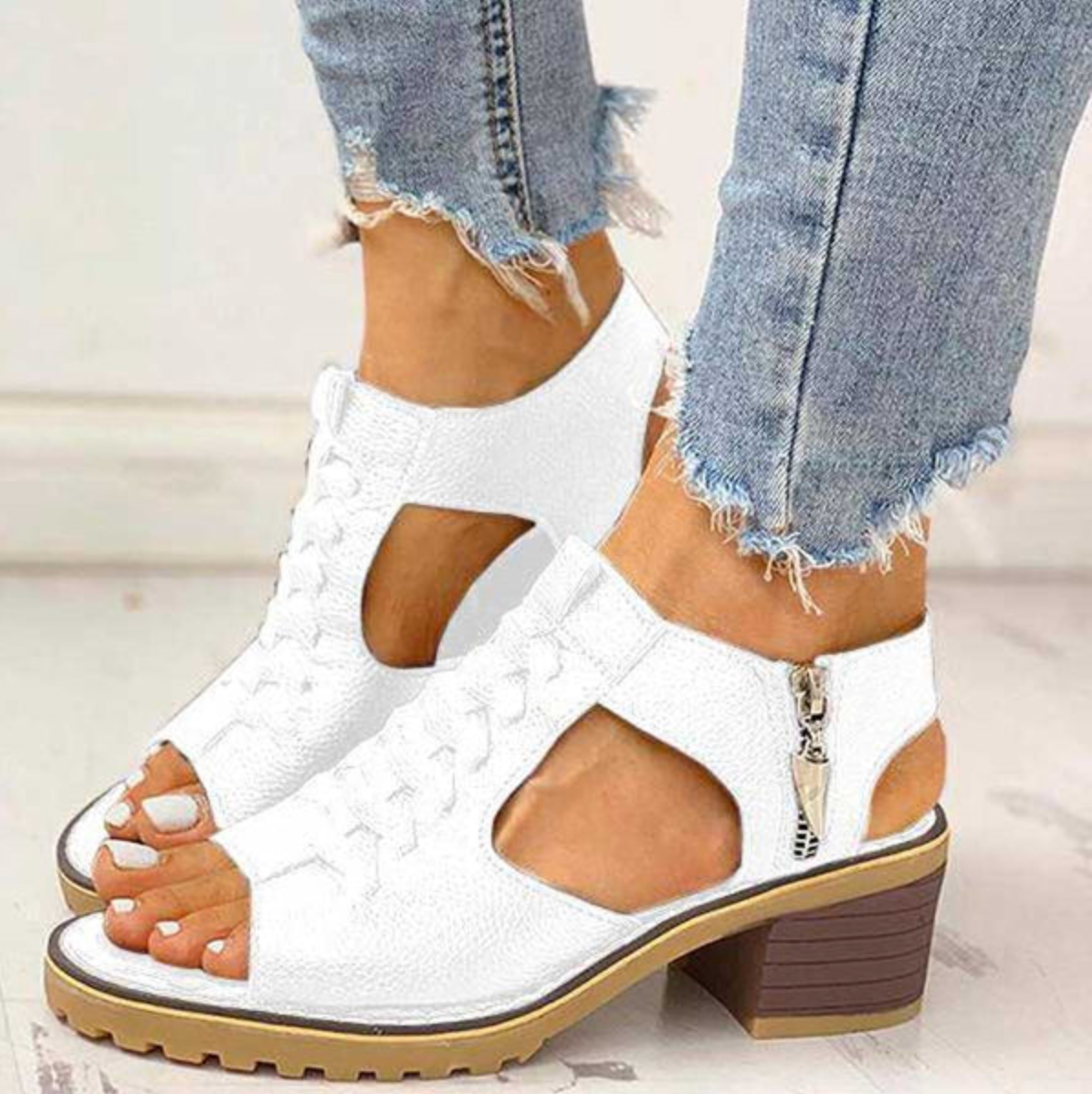 Elegante Hoge Haksandalen voor Dames