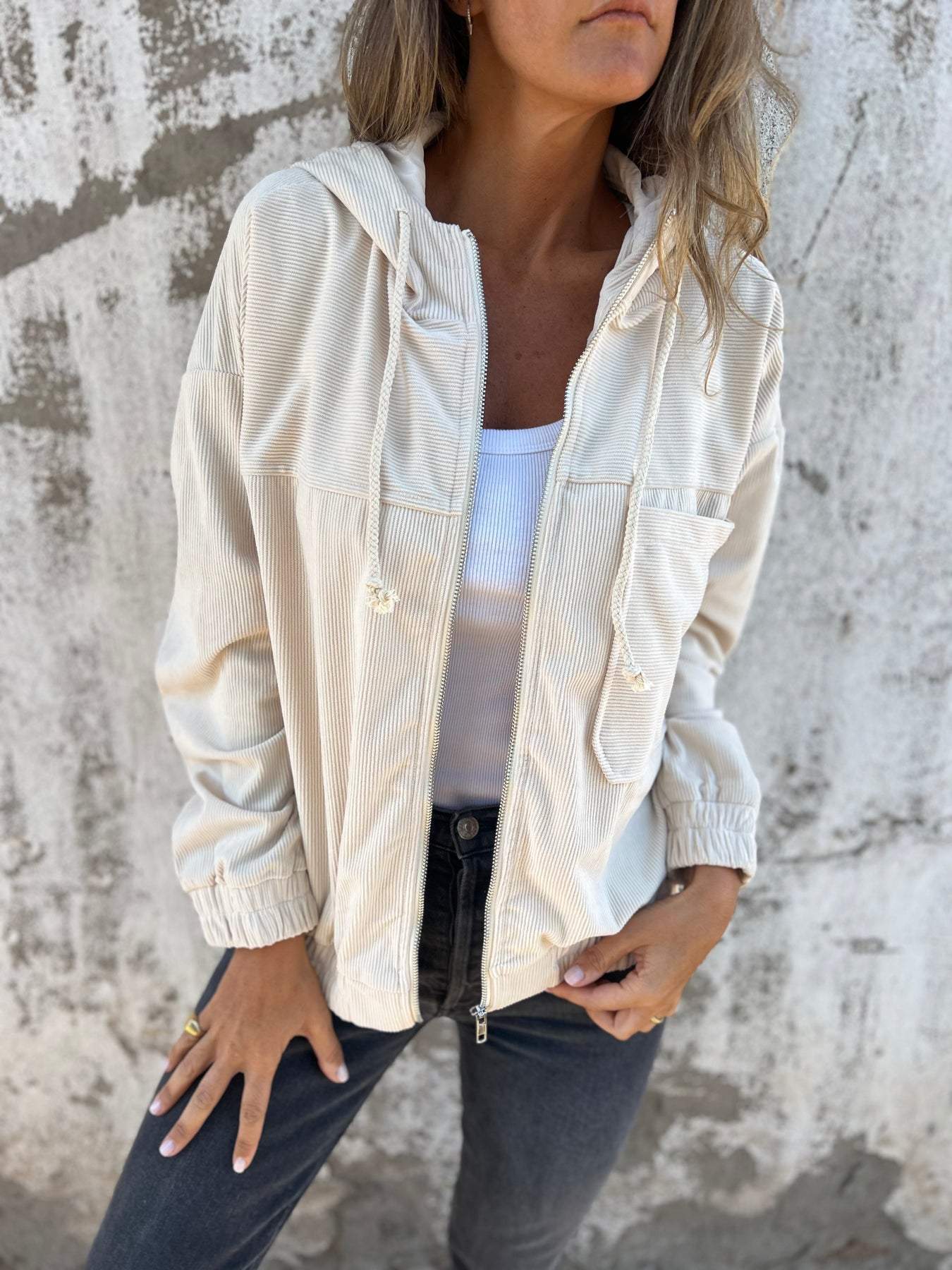 Stijlvol Corduroy Jack met Rits – Tijdloos en Comfortabel