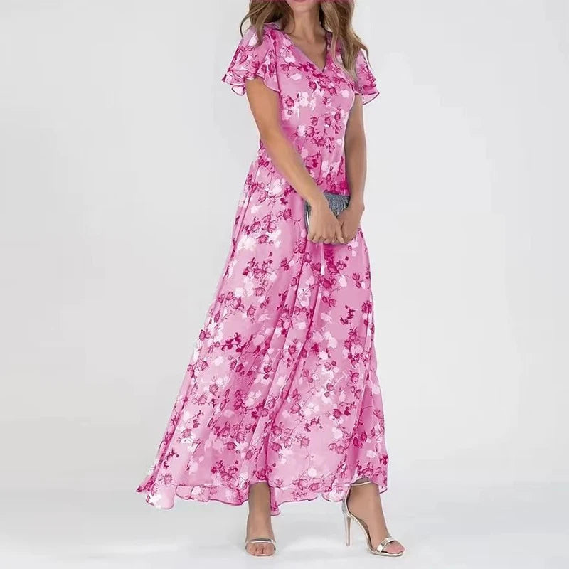 Stijlvolle Tummy Covering Maxi Jurk
