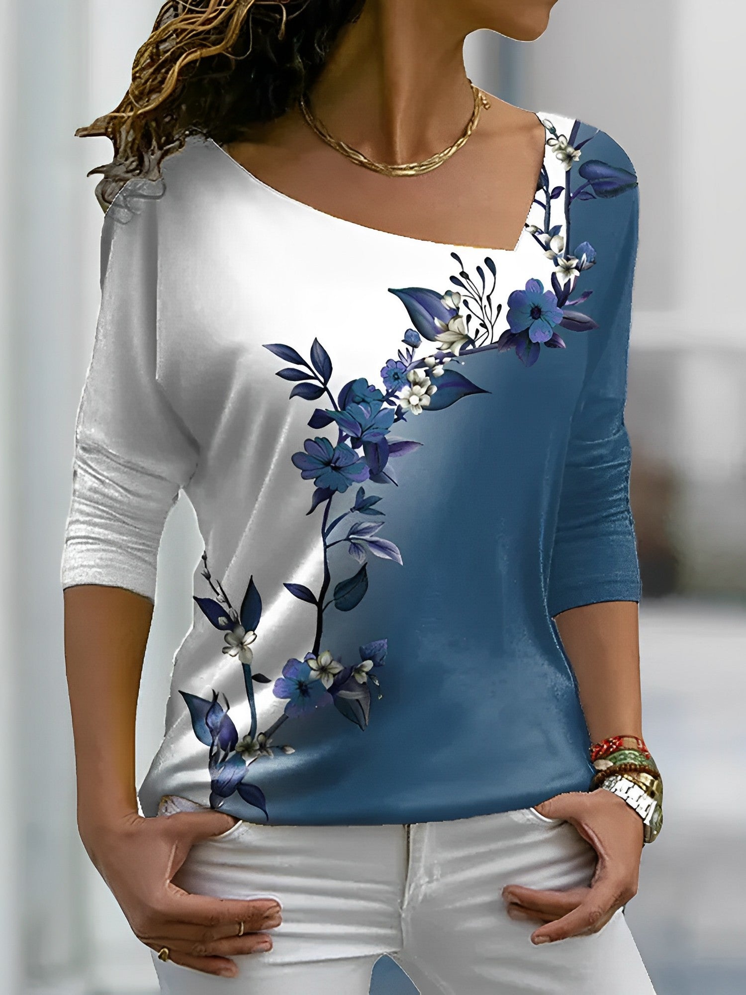 Casual bloemenblouse voor dames