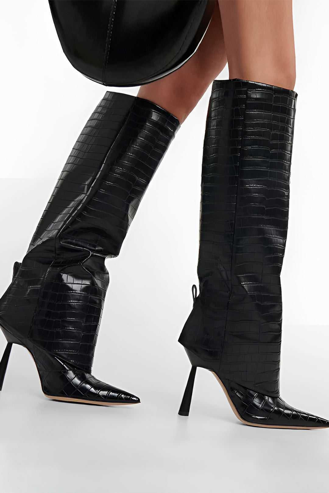 Celine Krokodillenlook Stiletto Laarzen