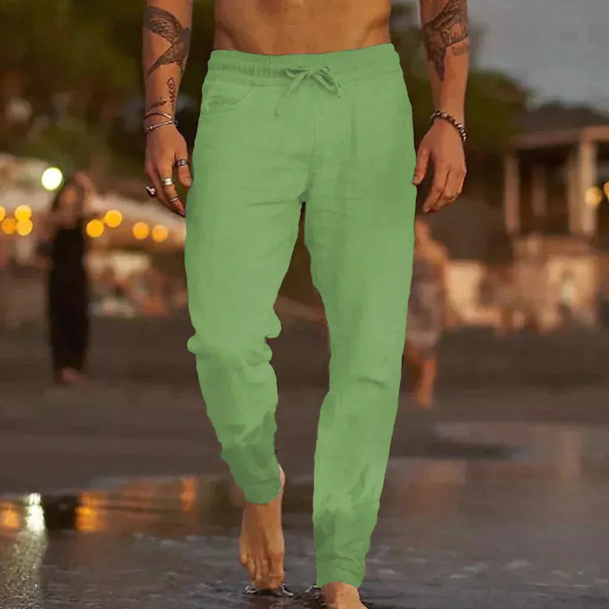 Comfortabele & Casual Linnen Broek voor Heren
