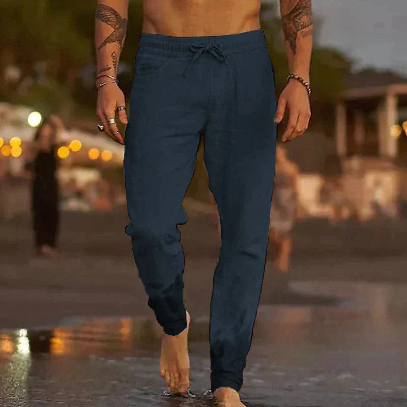 Comfortabele & Casual Linnen Broek voor Heren