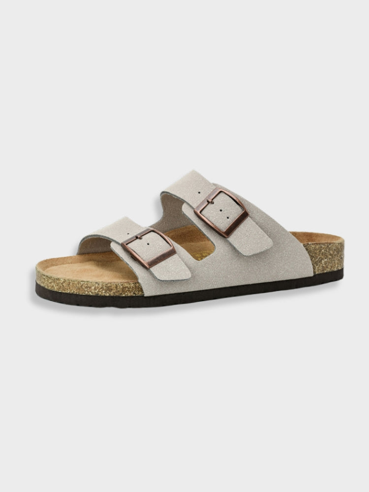Stijlvolle Heren Old Money Arizona Suède Sandalen