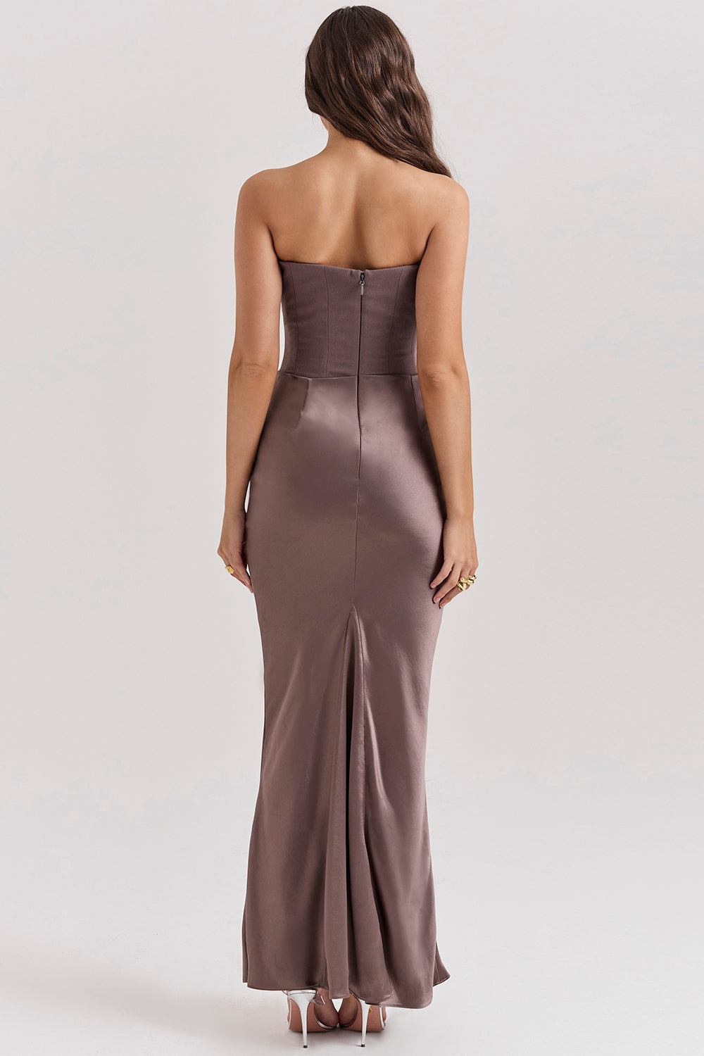 Rosalind Maxi Jurk - Rook