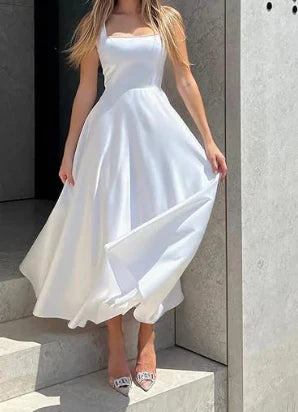 Klassieke Dames Midi Jurk – Perfect voor Elke Gelegenheid