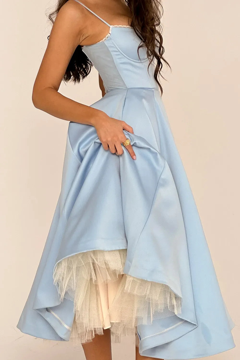 Selene Midi Jurk - Blauw