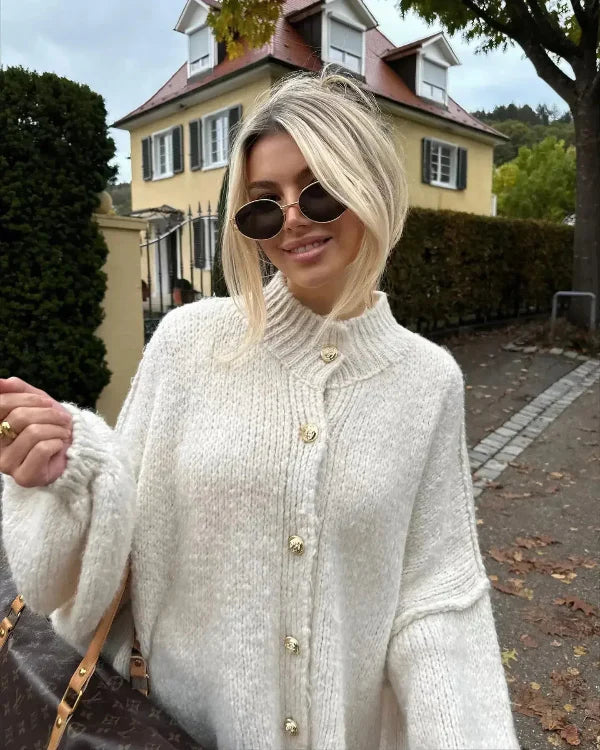 Dames Cardigan – Oversized Pasvorm – Zachte knit – Knoopsluiting – Casual laagjesstijl