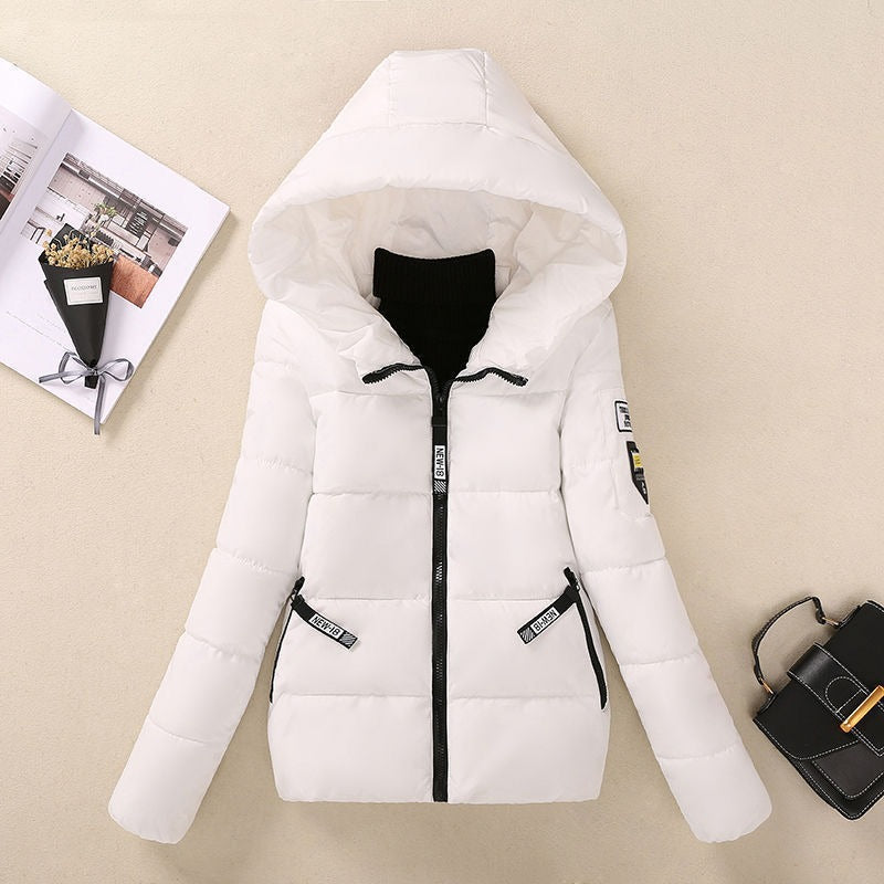 Women's Padded Jacket – Relaxed Fit – Lined – Hood – Zipper Closure – Pockets