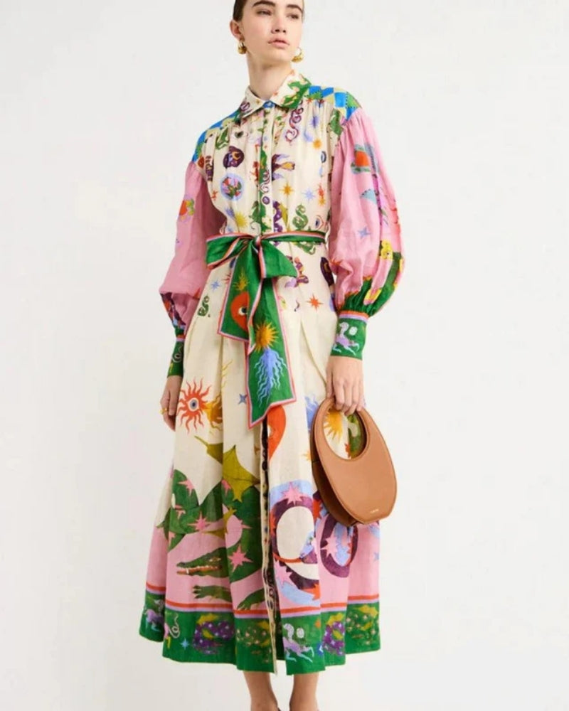 Italiaanse Maxi Jurk voor Dames