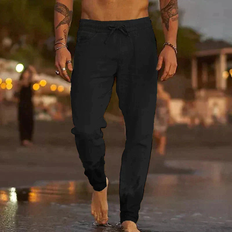 Comfortabele & Casual Linnen Broek voor Heren