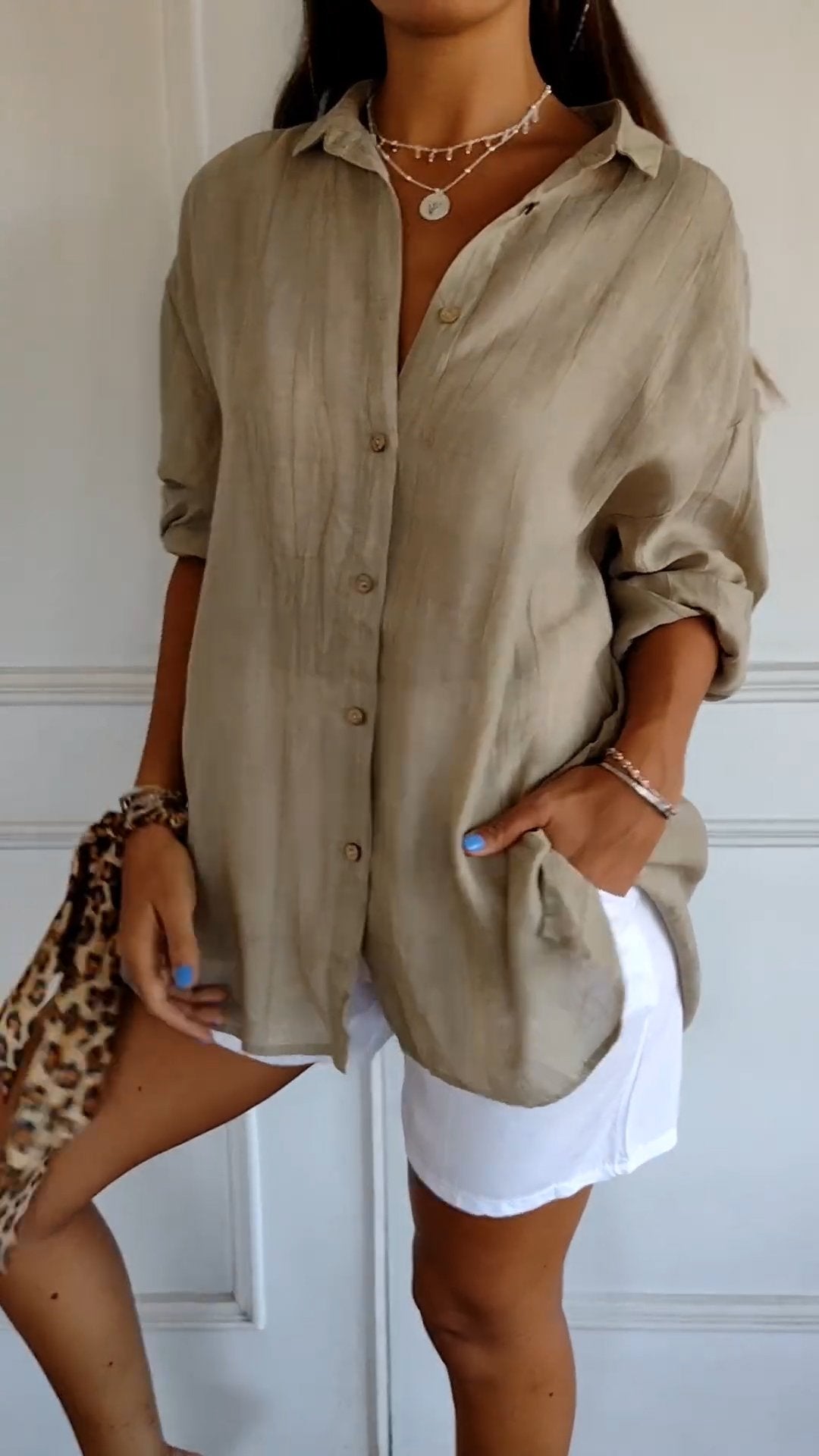 Elegante Blouse met Knopen voor Dames