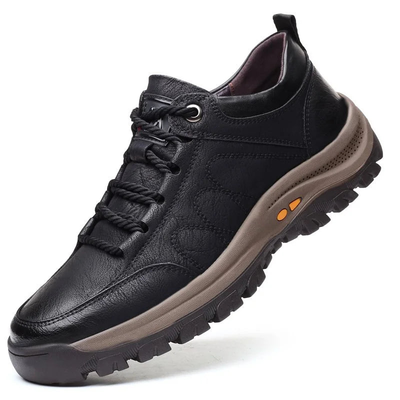 Orthopedische leren schoenen voor heren