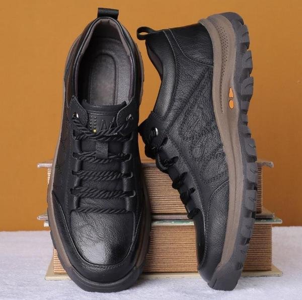 Orthopedische leren schoenen voor heren