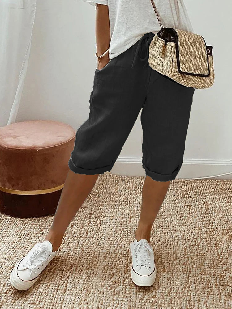 Stijlvolle Dames Linnen Shorts – Perfect voor Warm Weer