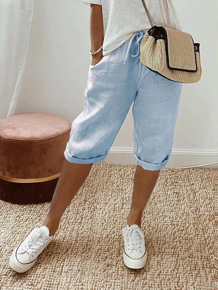 Stijlvolle Dames Linnen Shorts – Perfect voor Warm Weer