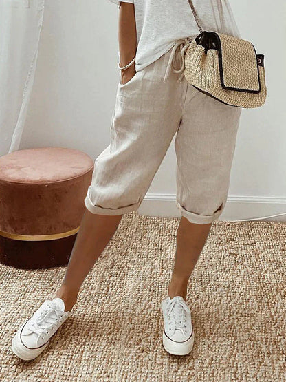 Stijlvolle Dames Linnen Shorts – Perfect voor Warm Weer