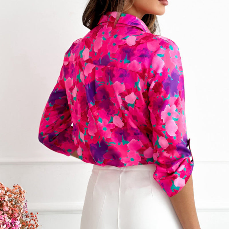 Casual Bloemenprint Blouse voor Dames