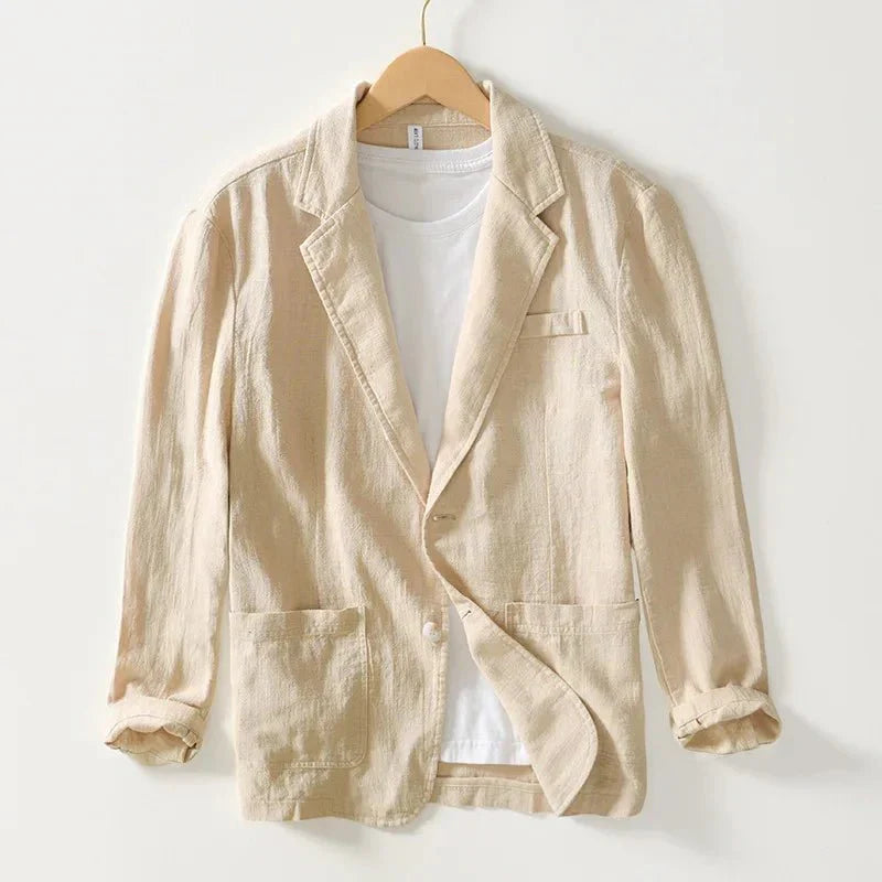 Elegante Linnen Blazer – Luchtige Pasvorm met Verzorgde Look