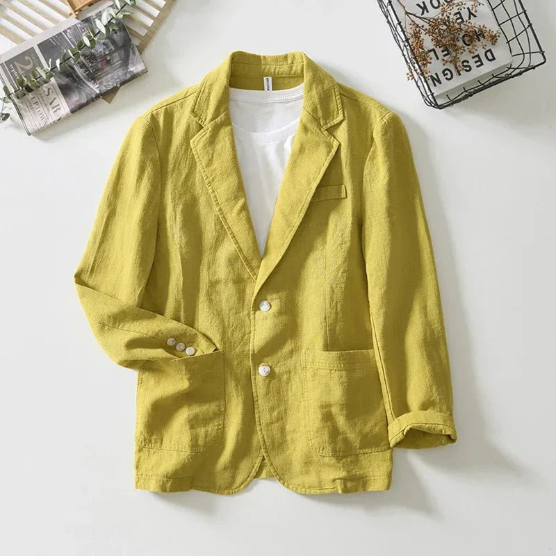 Elegante Linnen Blazer – Luchtige Pasvorm met Verzorgde Look