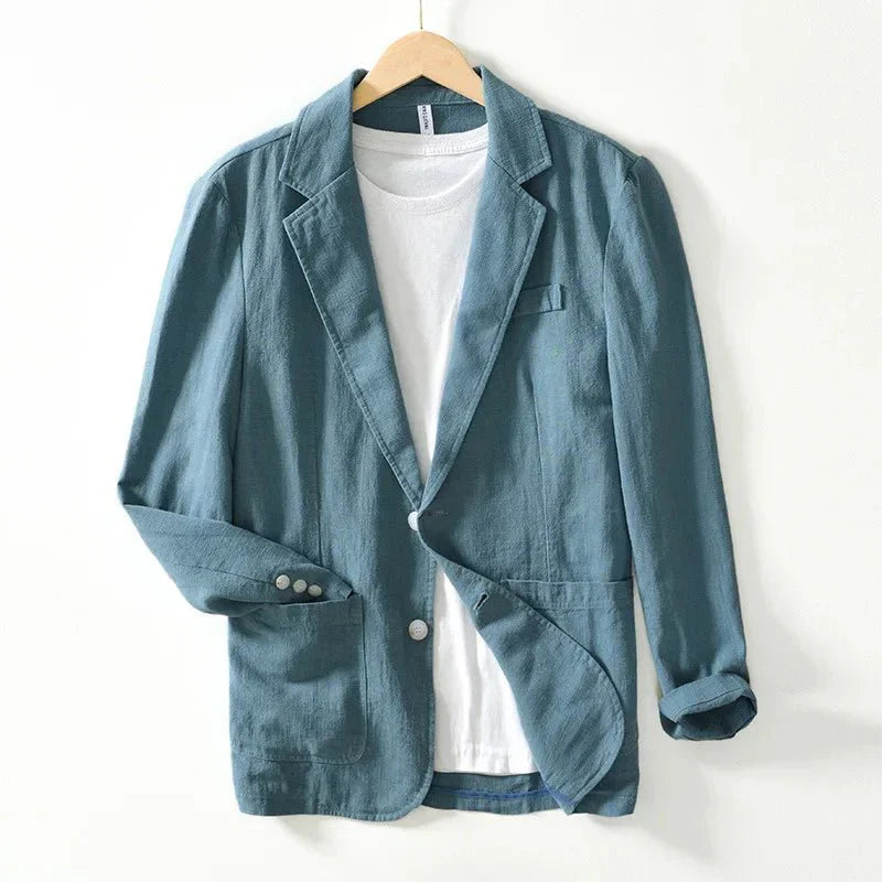 Elegante Linnen Blazer – Luchtige Pasvorm met Verzorgde Look