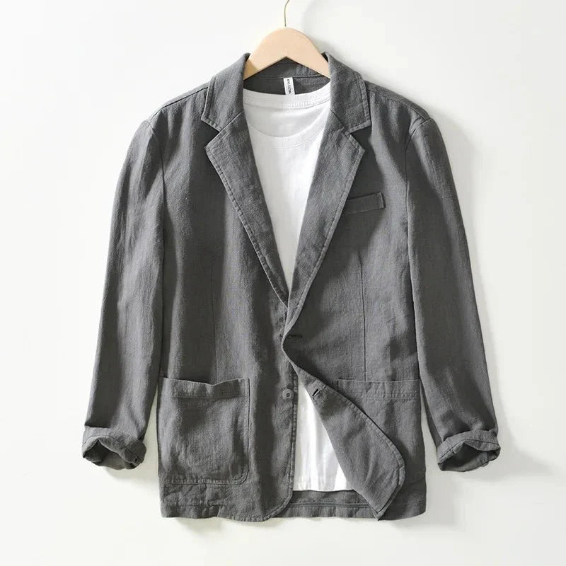 Elegante Linnen Blazer – Luchtige Pasvorm met Verzorgde Look