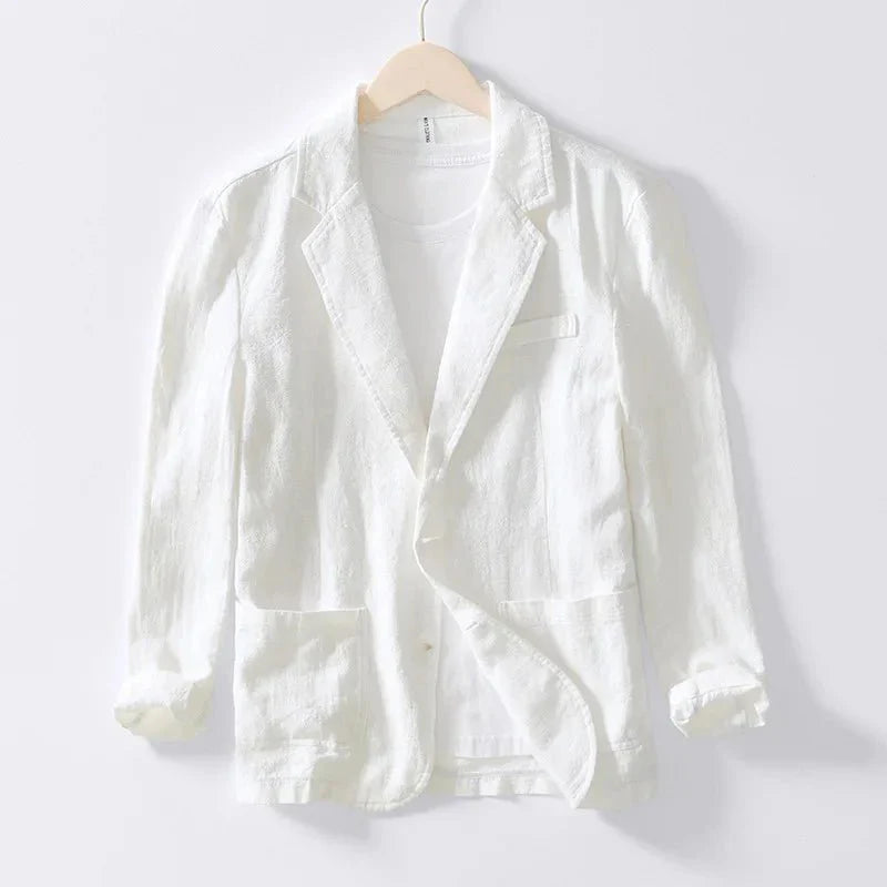 Elegante Linnen Blazer – Luchtige Pasvorm met Verzorgde Look