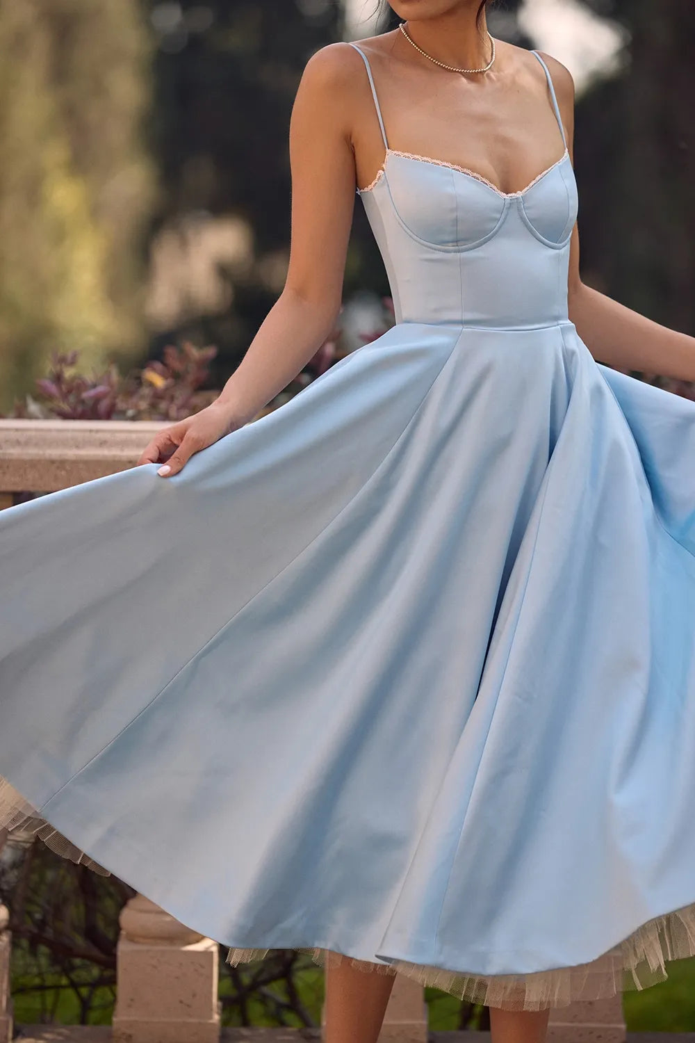 Selene Midi Jurk - Blauw