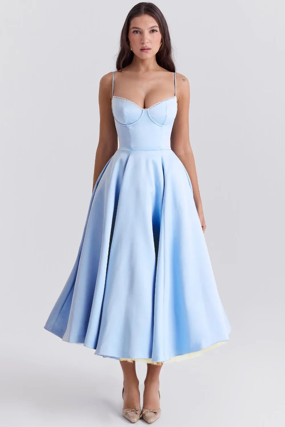 Selene Midi Jurk - Blauw