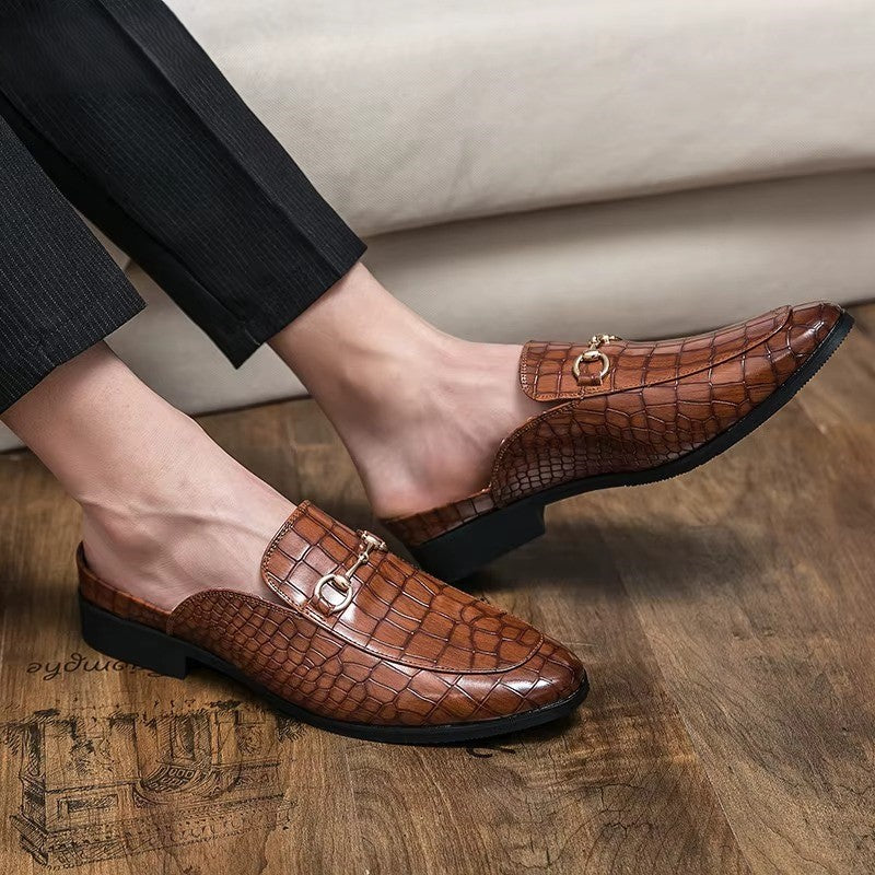 Naples Crocodile Lederen Loafers voor Heren