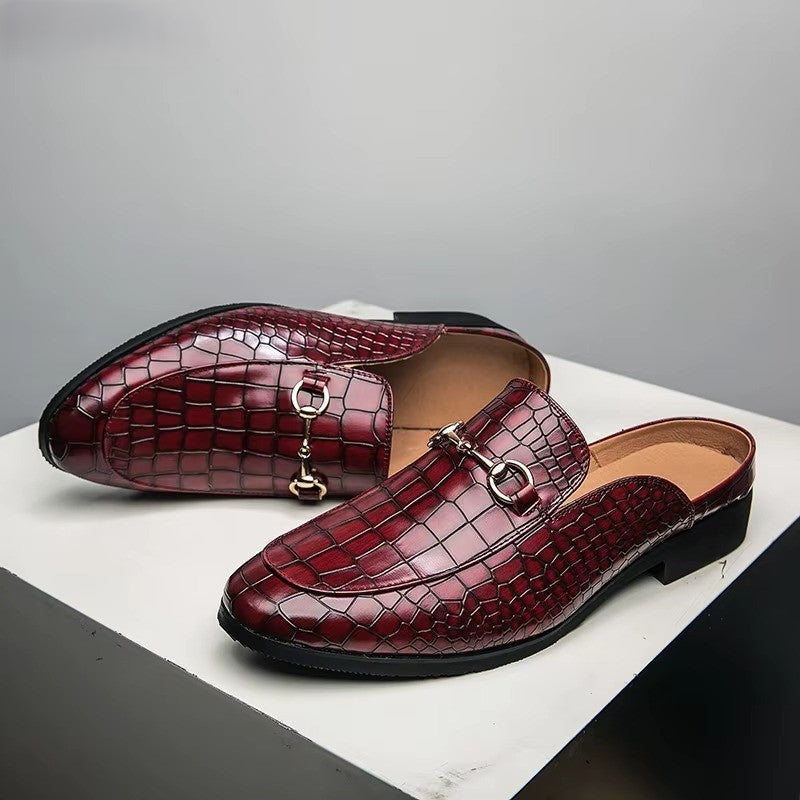 Naples Crocodile Lederen Loafers voor Heren