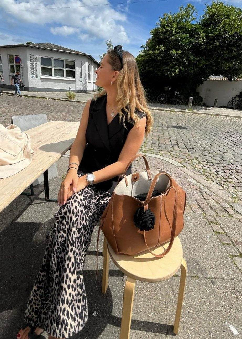 Camelkleurige Mila Schoudertas voor Dames