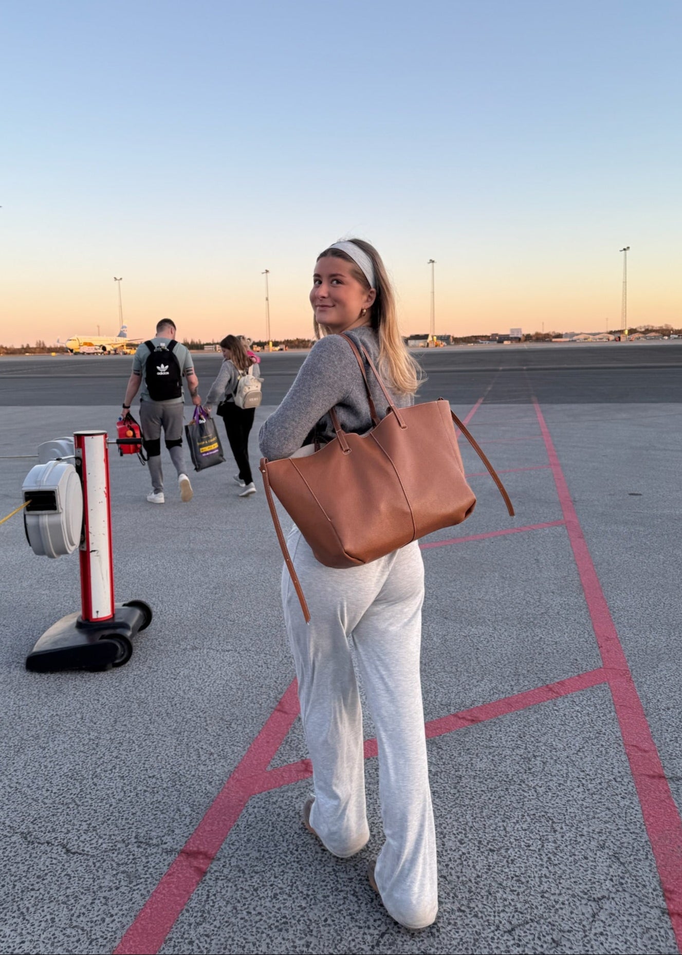 Elegante Taske Handtas Camel voor dames