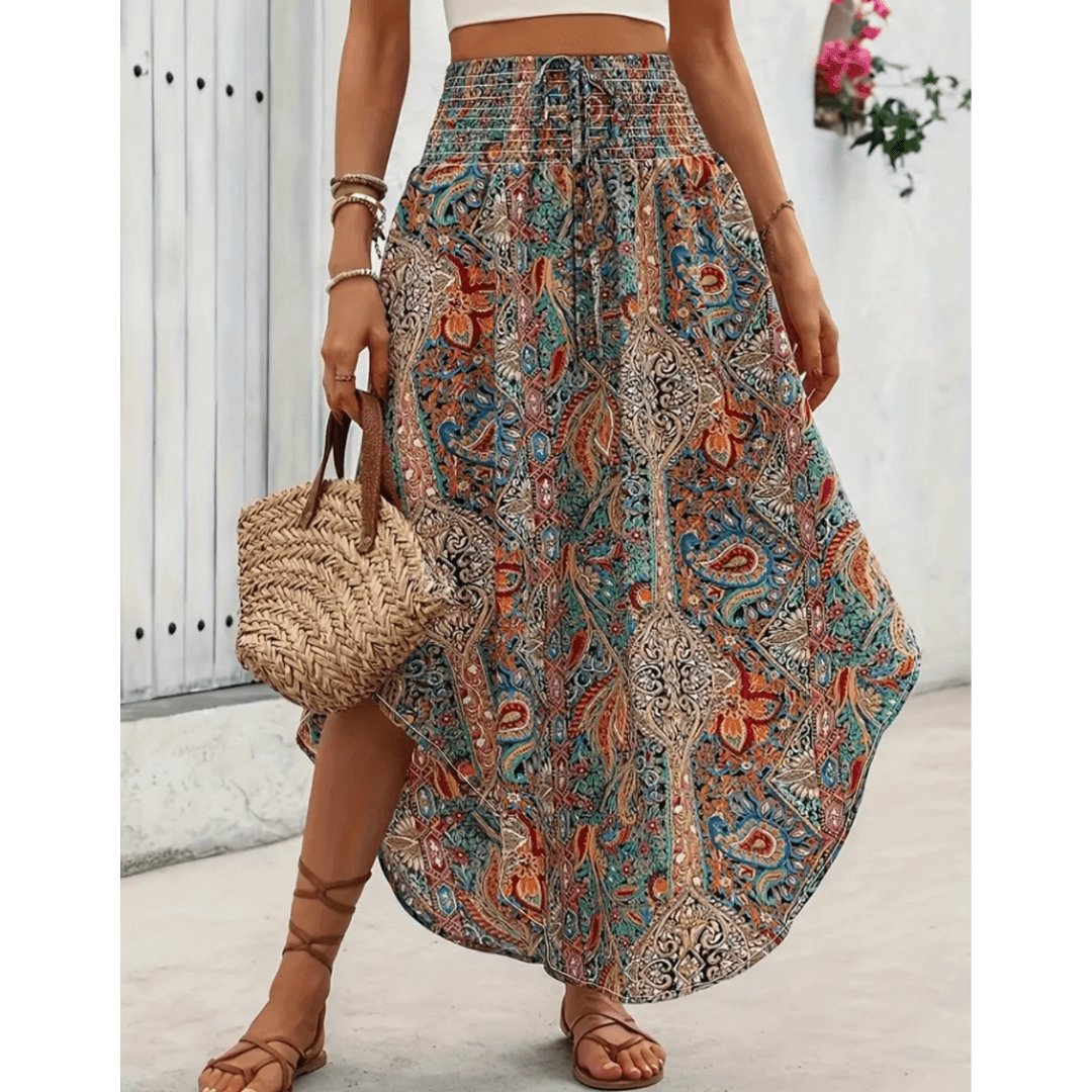 Stijlvolle Casual Maxi-Rok met Print voor Dames