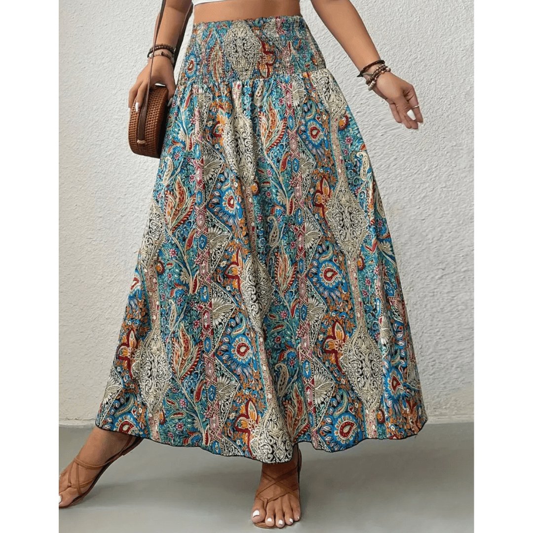 Stijlvolle Casual Maxi-Rok met Print voor Dames